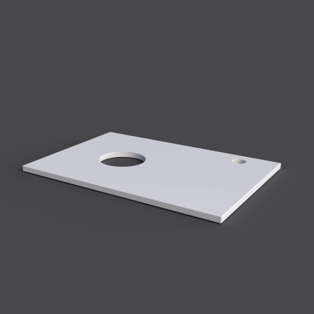 Столешница для ванной под раковину Grossman МДФ ФЛАЙ-70 см белая